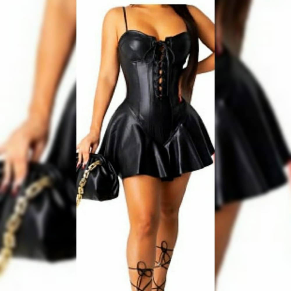 Leather mini